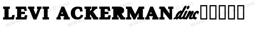 levi ackerman字体转换